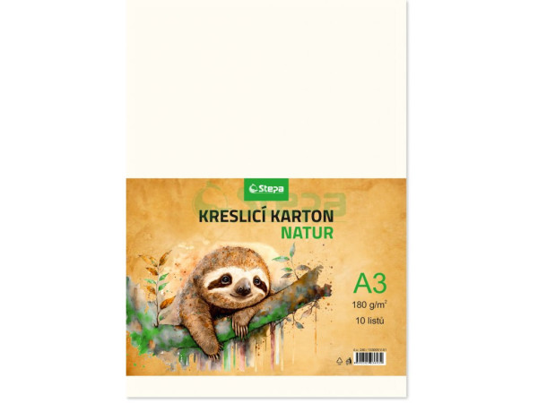 Kartón kresliaci natur A3 10 listov 180g