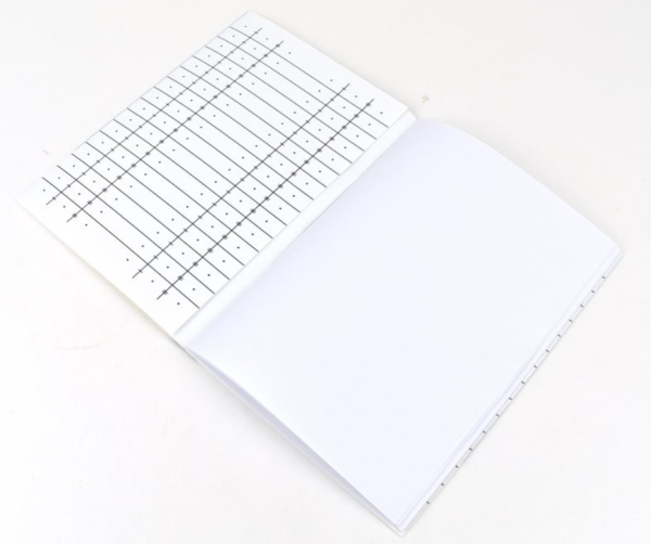 Zošit 520L A5, čistý, s integrovaným matematickým leňochom 2176
