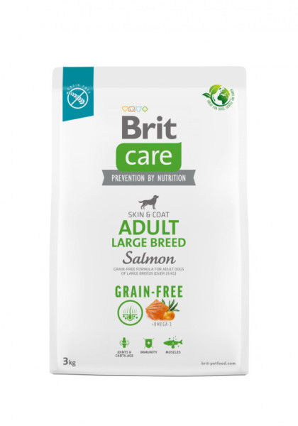 Brit Care Dog Grain-free Adult Large Breed - salmon a potato, 3kg