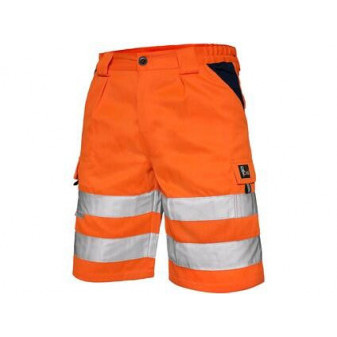 Kraťasy CXS NORWICH, výstražné, pánske, oranžové