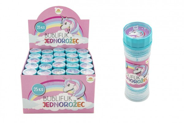 Bublifuk 50ml jednorožec 11cm 30ks v boxu