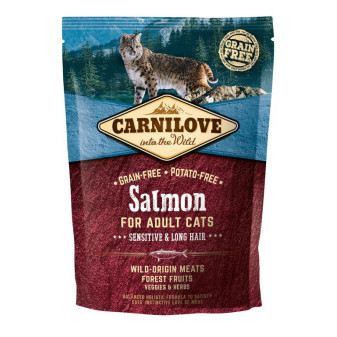 Carnilove Cat Grain Free Salmon Adult Sensitive & Long Hair 400g