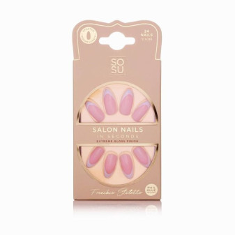 SOSU Cosmetics Frenchie Umelé nechty, 24ks