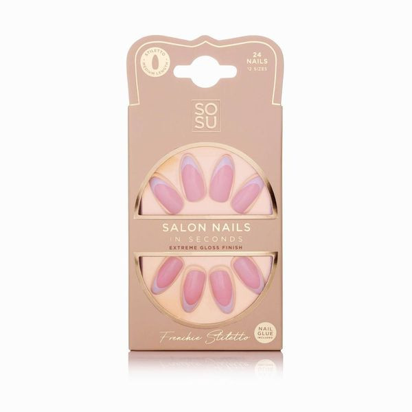 SOSU Cosmetics Frenchie Umelé nechty, 24ks