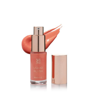 SOSU Cosmetics Liquid Blush Tekutá lícenka Peach Glow, 8ml