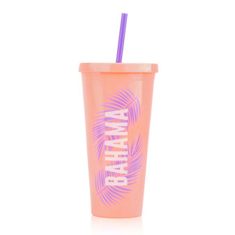 Bahama Skin Reusable Cup Coral opakovane použiteľný kelímok