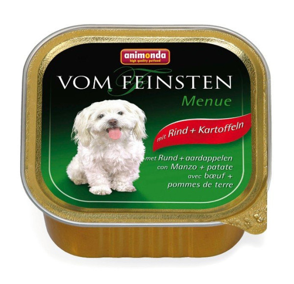 Animonda Vom Feinsten Menue paštéta pre psov hovädzie + zemiaky 150g