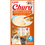 Churu cat mäsové pyré - kura, hovädzie 56g
