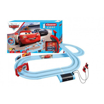 Autodráha Carrera First Autá/Cars 2,9 m plast +2 autá na bat. v krabici 50x30x7cm