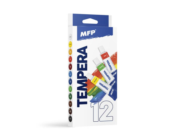 Temperové farby set 12 ks 12ml