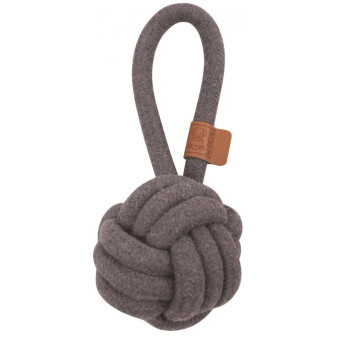 M-Pets Coto bavlnená hračka uzol, šedý 8cm