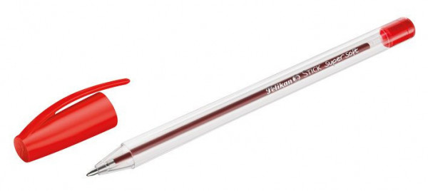 Guľôčkové pero K86 Supersoft, jednorazové, červené