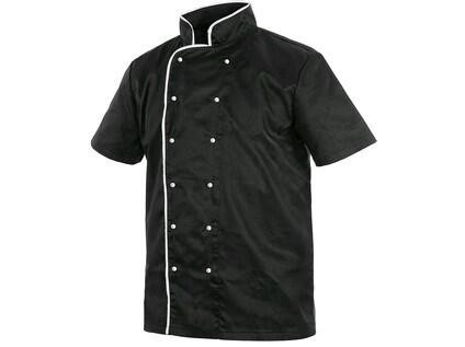 Rondon CHEF s krátkym rukávom, pánsky, čierno-biely, veľ. 54