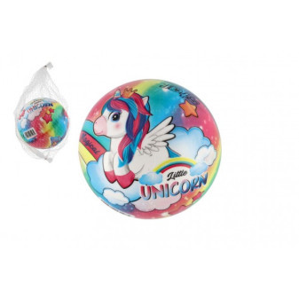 Míč Malý jednorožec/Little unicorn nafouknutý 14cm v síťce