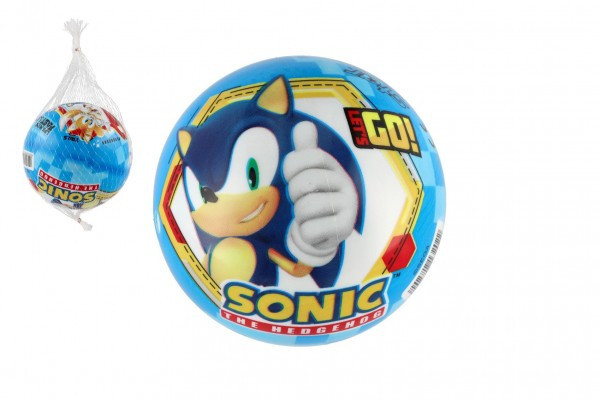 Lopta Ježko Sonic nafúknutá 14cm v sieťke