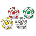 Lopta futbalová 23 cm nafúknutá 4 farby v sieťke