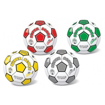 Lopta futbalová 23 cm nafúknutá 4 farby v sieťke