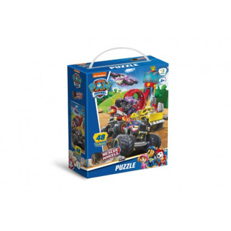 Puzzle Tlapková patrola / Paw Patrol Záchrana na kolesách 32x23cm 48 dielikov v krabičke 15x18x6cm