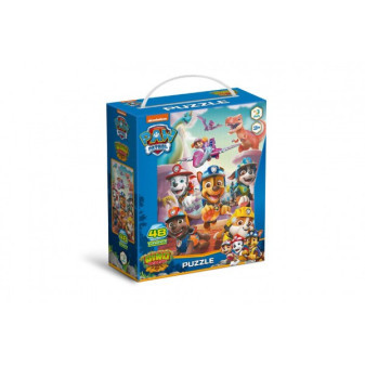 Puzzle Tlapková patrola/Paw Patrol Záchrana dinosaurov 32x23cm 48 dielikov v krabičke 15x18x6cm