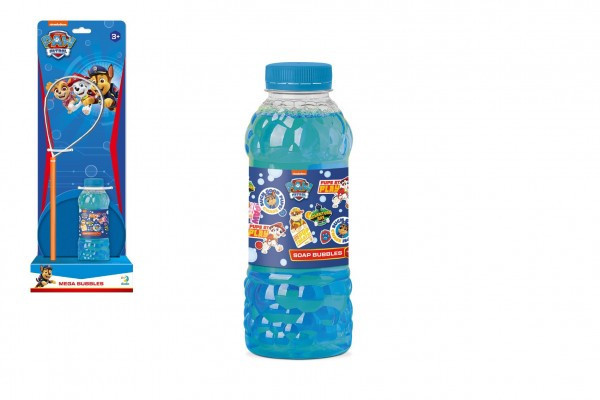 Bublifuk Tlapková patrola/Paw Patrol sada na tvorbu bublín + náplň 0,45L na karte 15x42x12cm