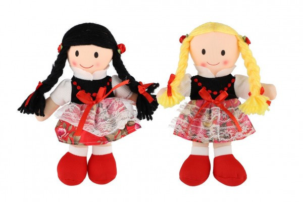 Bábika handrová látková 20cm 2 farby 0+