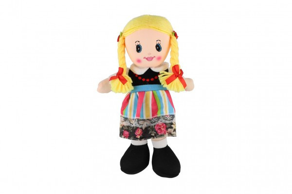 Bábika handrová látková 30cm v sáčku 0+