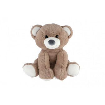 Medveď sediaci plyš 37cm béžový v sáčku 0+