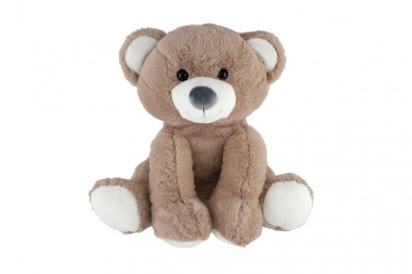 Medveď sediaci plyš 37cm béžový v sáčku 0+