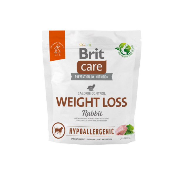 Brit Care Dog Hypoallergenic Weight Loss - rabbit and rice, 1kg