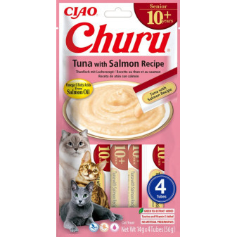 Cat Chure Senior Tuna with Salmon Recipe 4x14g