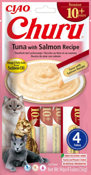 Cat Chure Senior Tuna with Salmon Recipe 4x14g