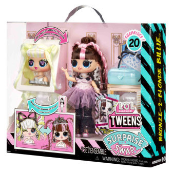 LOL Surprise! Swap Tweens bábika a mini Tweens česacia hlava - Billie