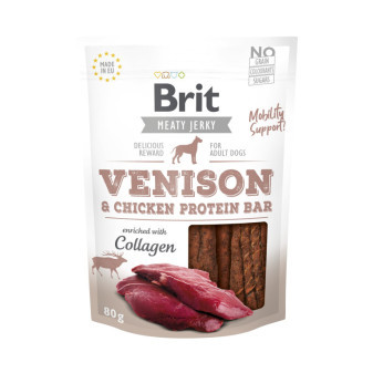 Brit Jerky Venison Proteín Bar 80g