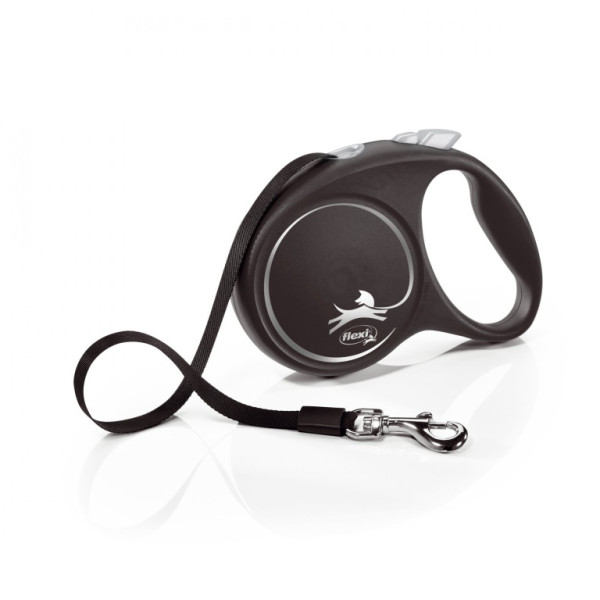 flexi Black Design L páska 5m/50 kg strieborná