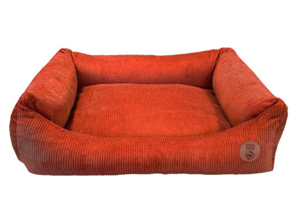 HUHUBAMBOO Pelech pre psíka CORD oranžový veľkosť M