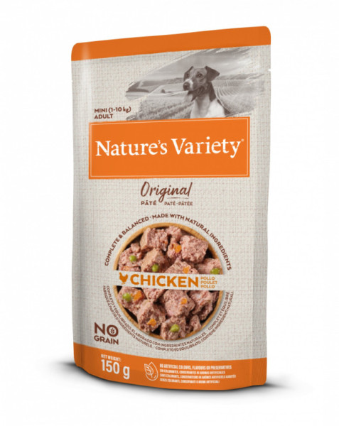 Kapsička Nature´s variety original pre malé psy s kuracím 150g