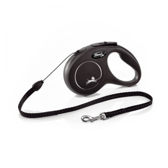 Flexi New Classic S snura 5m/12kg čierna