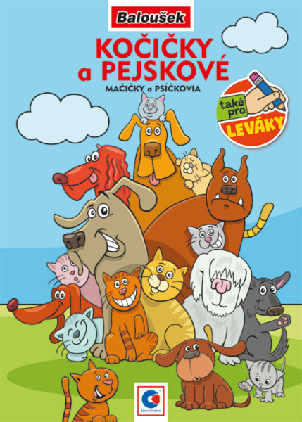 Omaľovánka A5 - Mačičky a psíkové