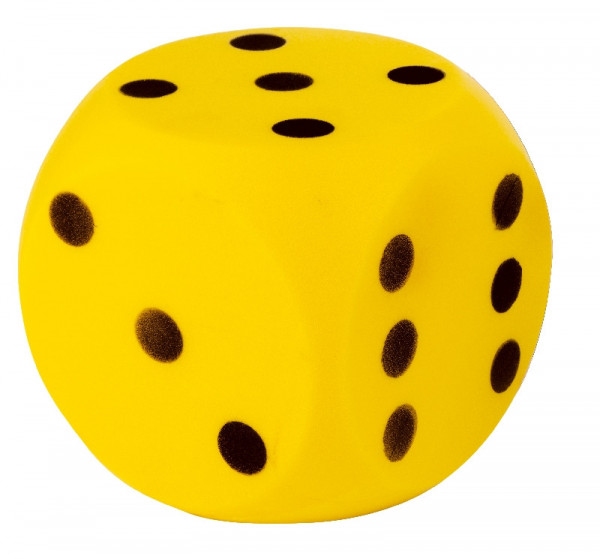 Androni Kocka mäkká - veľkosť 16 cm žltá