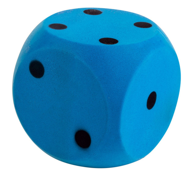 Androni Kocka mäkká - veľkosť 10 cm modrá