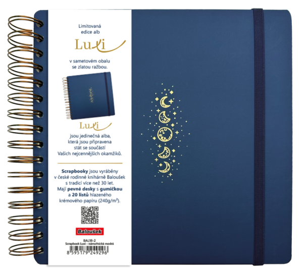 Scrapbook Luxi - 210x210 - lamino - námornícka modrá