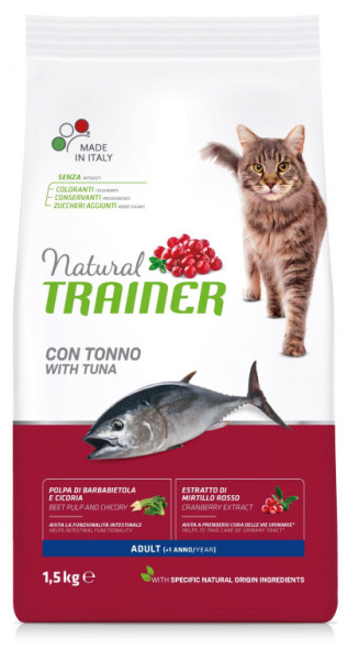 TRAINER Natural Cat Adult tuniak 1,5kg