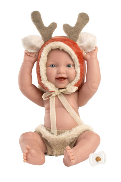 Llorens 63202 NEW BORN CHLAPČEK - realistická bábika bábätko s celovinylovým telom 31 cm
