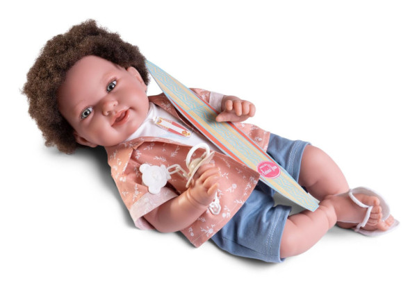 Antonio Juan 33361 PIPO HAIR - bábätko s mäkkým látkovým telom - 42 cm