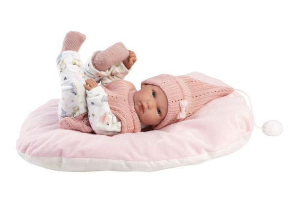 Llorens 63504 NEW BORN HOLČIČKA - realistická bábika s celovinylovým telom - 35 cm