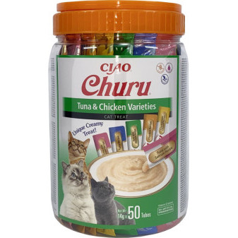 Churu cat mäsové pyré mix - tuniak, kura 700g