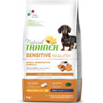 Natural Sensitive Trainer No glutén Adult Mini losos 7kg