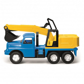 Auto Tatra 148 bager 72cm modrožltý plastový