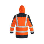 Bunda CXS LONDON, výstražná, 5 V 1, pánska, oranžovo-modrá, veľ. S