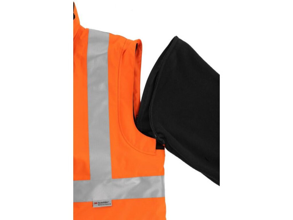Bunda CXS LONDON, výstražná, 5 V 1, pánska, oranžovo-modrá, veľ. 2XL
